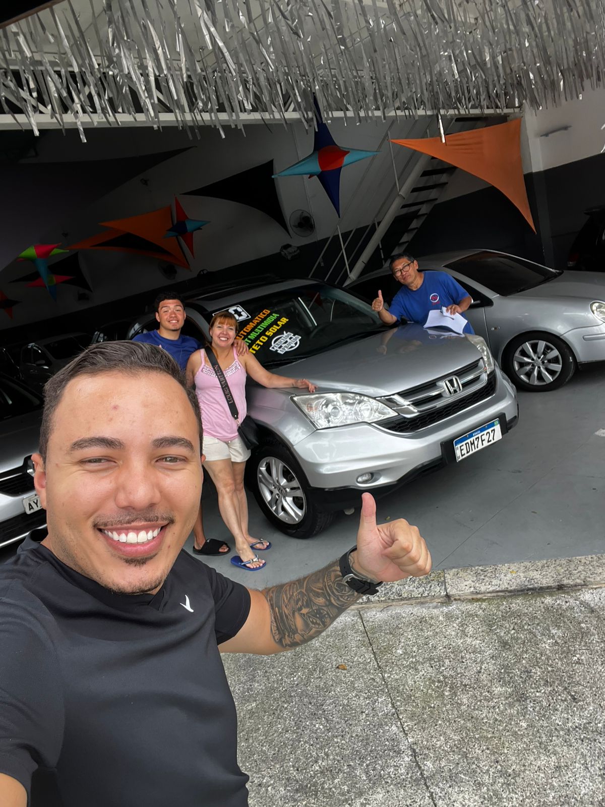 Cliente com Honda CR-V