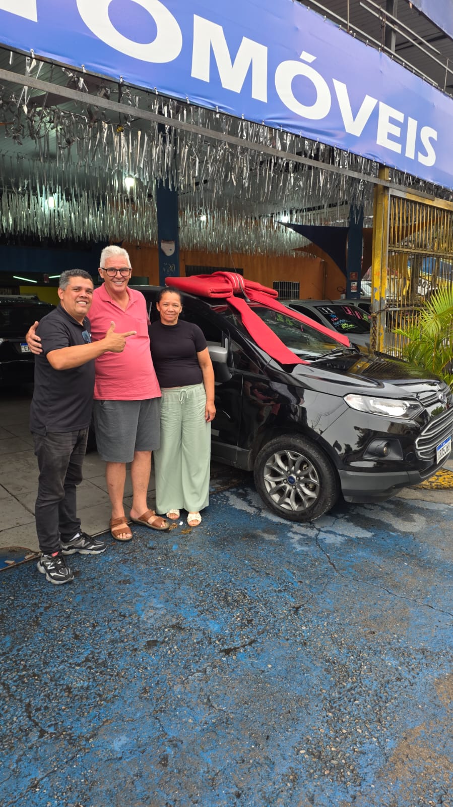 Cliente com Ford EcoSport 0km de laço